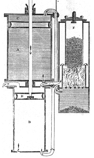drawing of Cayley engine